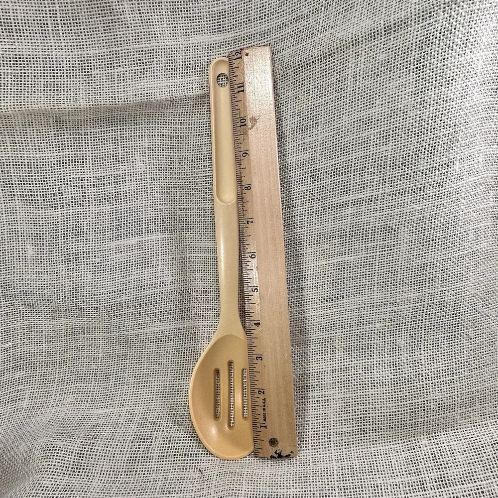 Tupperware E Series Slotted Spoon #1815 Yellow 12